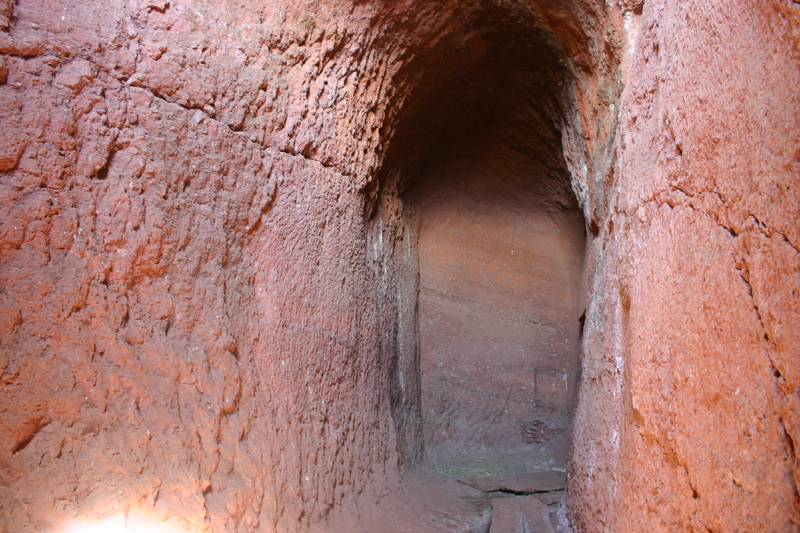 west ambulatory passageway looking north